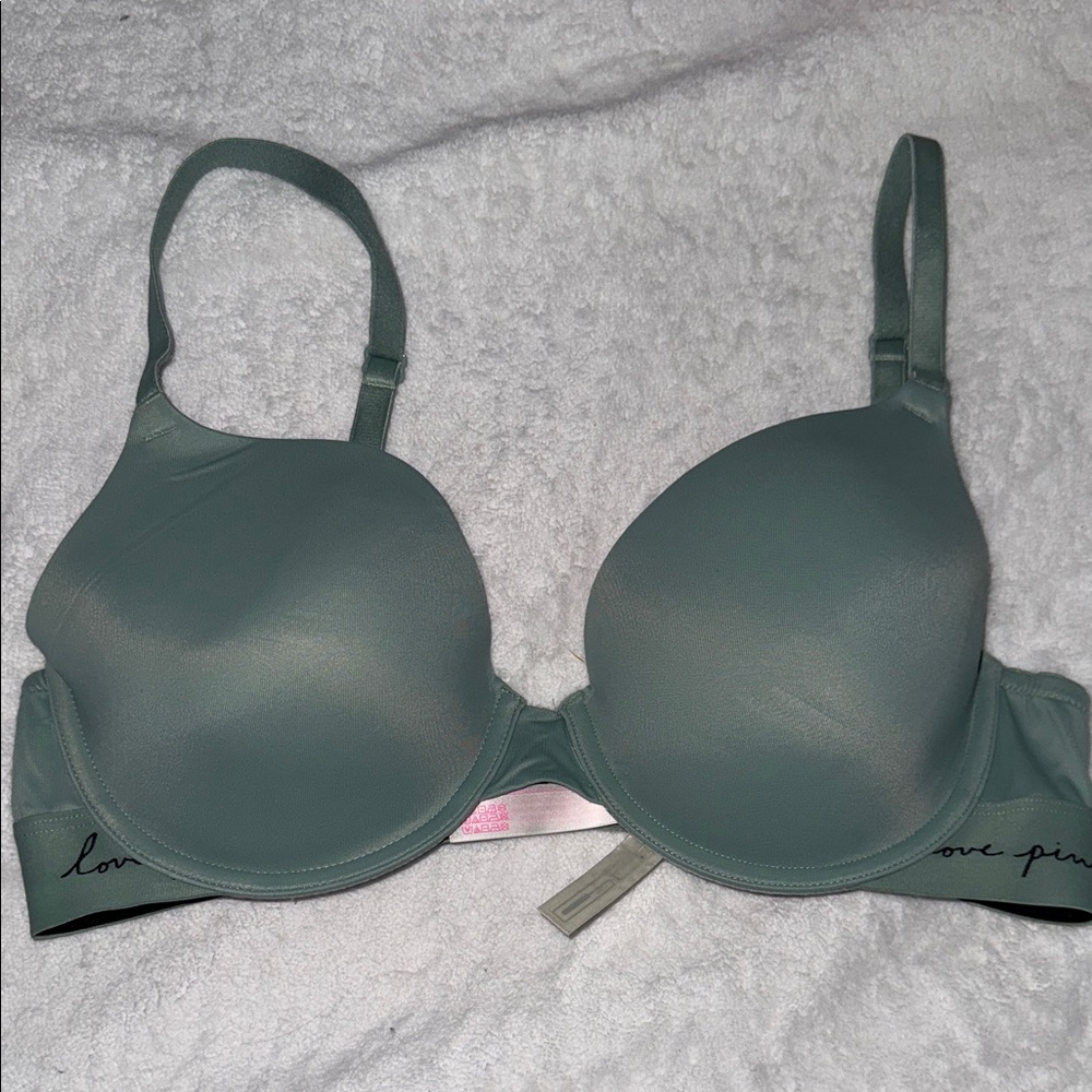PINK Victoria's Secret Sage Green Bra